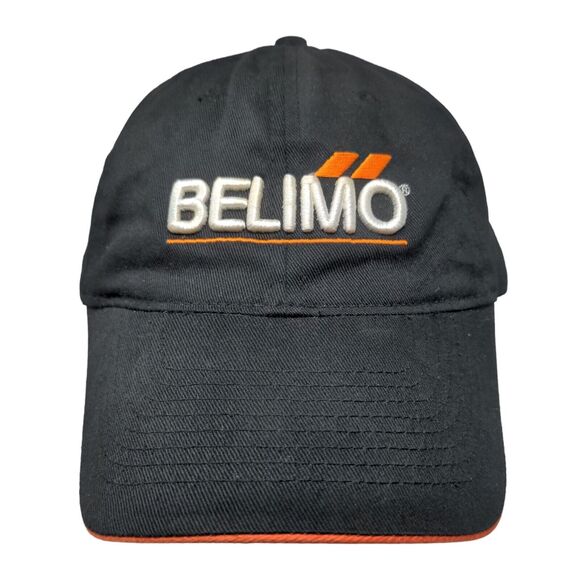 Belimo Men's Slideback Hat Black Size OSFA Embroidered Logo Spell Out - Picture 1 of 7